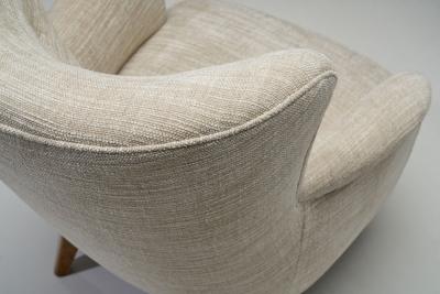 Pair of Mid Century Armchairs by a Swedish Cabinetmaker Sweden ca 1950s