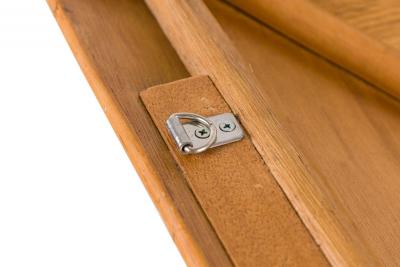 Pair of Mid Century Bohemian Square Pencil Reed Framed Wall Mirrors