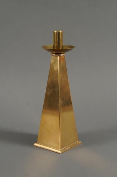 Pair of Mid Century Brass Candlesticks