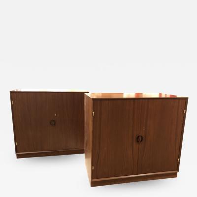 Pair of Mid Century Cabinets by John Stuart Inc Stamped 