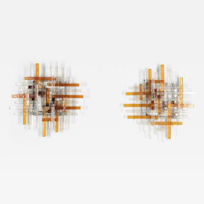Pair of Mid Century Italian Albano Poli Wall Lights