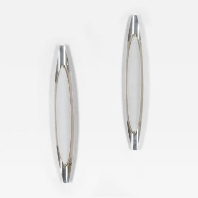 Pair of Mid Century Italian Fontana Arte Wall Lights by Max Ingrand
