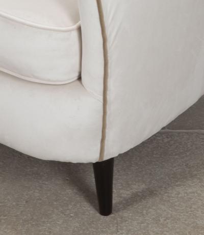 Pair of Mid Century Italian High Backed Lounge Chairs