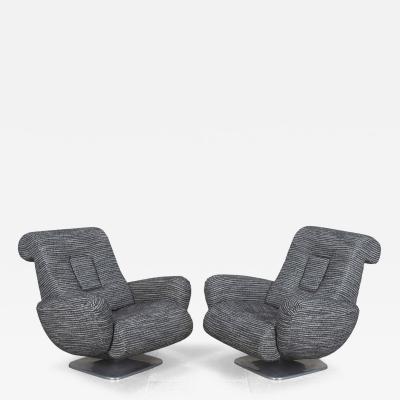 Pair of Mid Century Italian Space Age Armchairs