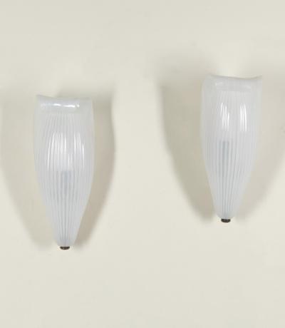 Pair of Mid Century Italian Venini Wall Lights