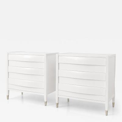Pair of Mid Century Modern American of Martinsville Chest of Drawers 