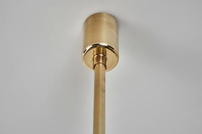 Pair of Mid Century Modern Brass Pendant Lights Europe 1950s