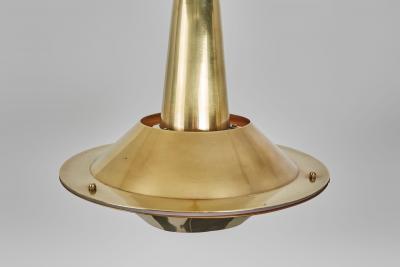 Pair of Mid Century Modern Brass Pendant Lights Europe 1950s