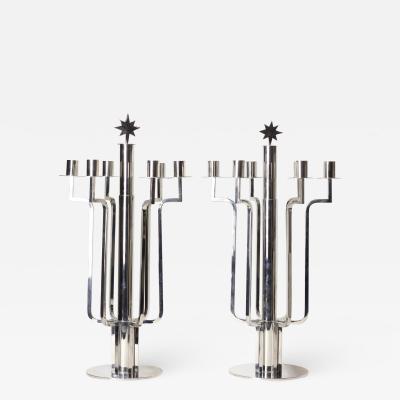 Pair of Mid Century Modern Candelabra