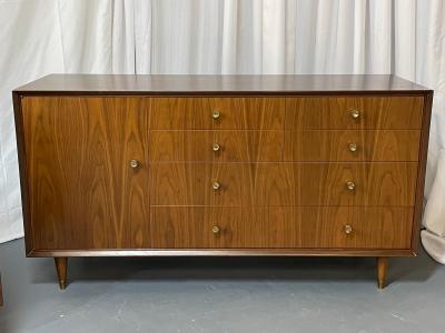 Pair of Mid Century Modern Chests Dressers Bedside Stands Opposing Refinished