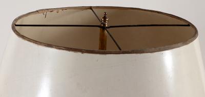 Pair of Mid Century Modern French Opaline Glass Lamps