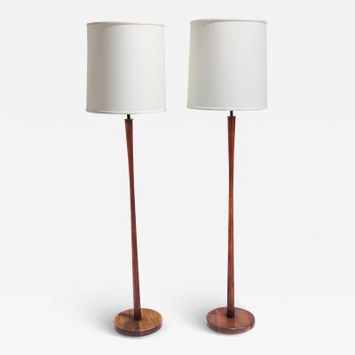 Pair of Mid Century Modern Scandinavian Floor Lamps