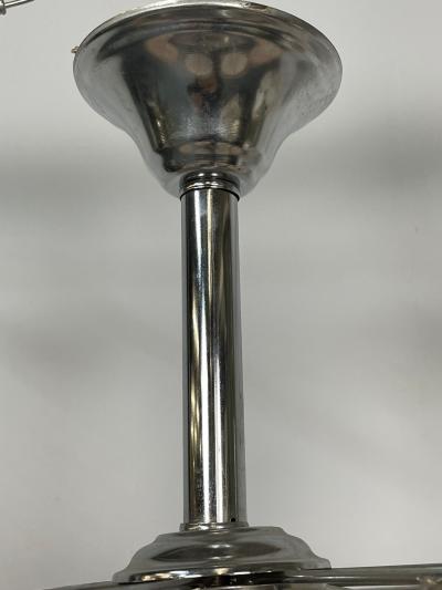 Pair of Mid Century Modern Style Small Pink Murano Glass Disk Chandeliers