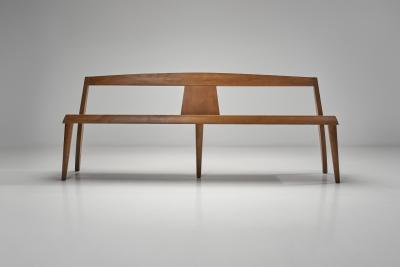 Pair of Mid Century Modern Wooden Benches Europe 1970s