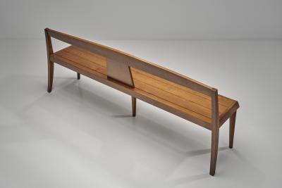 Pair of Mid Century Modern Wooden Benches Europe 1970s