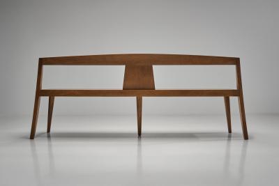 Pair of Mid Century Modern Wooden Benches Europe 1970s
