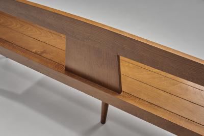 Pair of Mid Century Modern Wooden Benches Europe 1970s