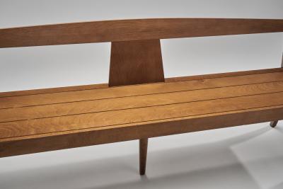 Pair of Mid Century Modern Wooden Benches Europe 1970s