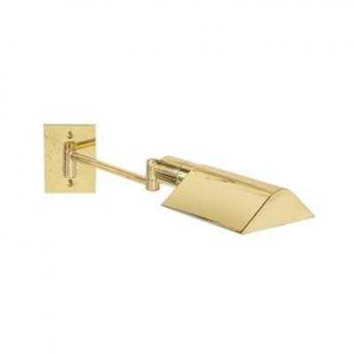 Pair of Mid Century Modernist Swing Arm Articulating Sconces in Polished Brass