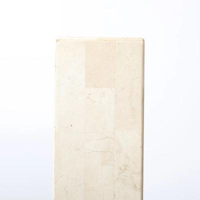 Pair of Mid Century Modernist Tessellated Travertine Pedestals