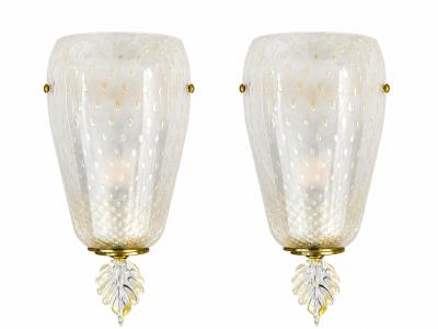 Pair of Mid Century Murano Wall Sconces
