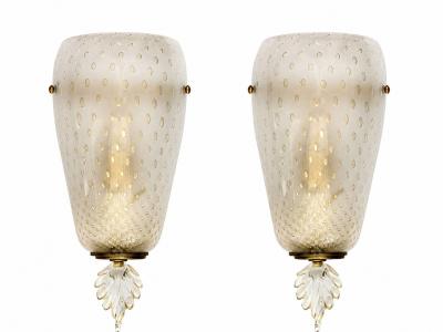 Pair of Mid Century Murano Wall Sconces