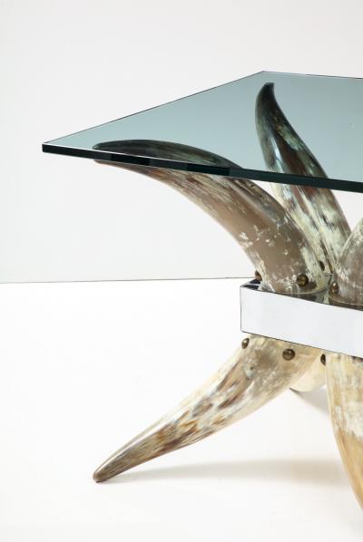 Pair of Mid Century Steer Horn End Tables