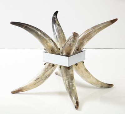 Pair of Mid Century Steer Horn End Tables