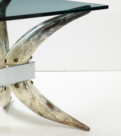 Pair of Mid Century Steer Horn End Tables