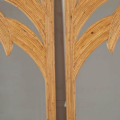 Pair of Mid Century Style French Bamboo Mirrors