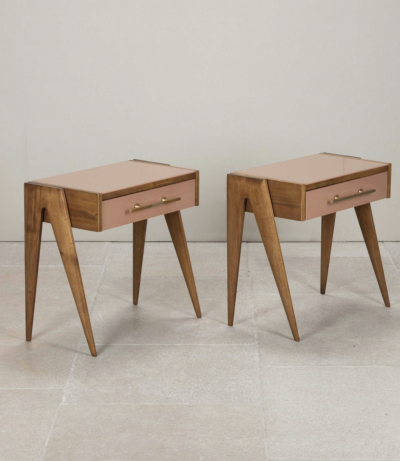 Pair of Mid Century Style Italian Bedside Tables