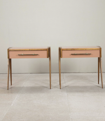 Pair of Mid Century Style Italian Bedside Tables