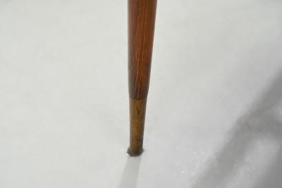 Pair of Mid Century Teak Armchairs in Dark Green Velvet Italy 1950s