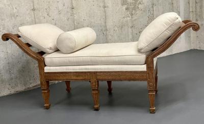 Pair of Mid Century Window Benches Daybeds Custom Upholstery Pillows