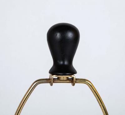 Pair of Mid Century Zebra Decorated Lamps with Matching Finials