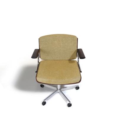 Pair of Mid century Danish Office Desk Chairs in Rosewood Adjustable Height