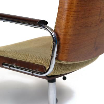 Pair of Mid century Danish Office Desk Chairs in Rosewood Adjustable Height
