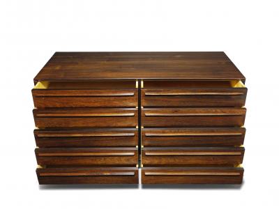 Pair of Mid century Scandinavian Rosewood Credenza Cabinets Perfectly Restored