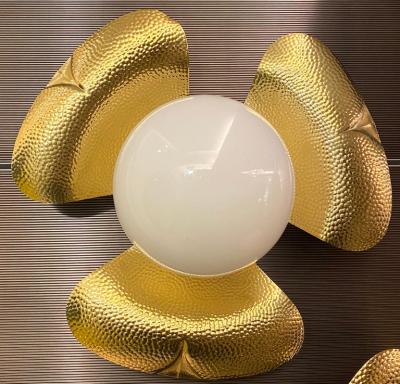 Pair of Midcentury Italian Sconces or Ceiling Lights in the Manner of T Barbi