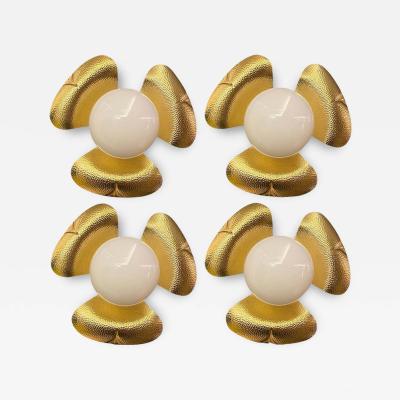Pair of Midcentury Italian Sconces or Ceiling Lights in the Manner of T Barbi