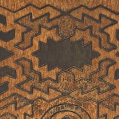 Pair of Middle Eastern Moorish Style Burnt Wood Hexagonal Taborets
