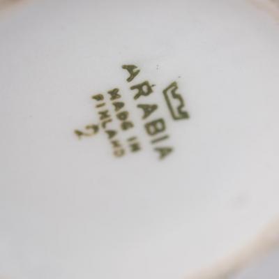 Pair of Minimalist Modernist Finnish Ceramic Table Lamps Arabia 1950s