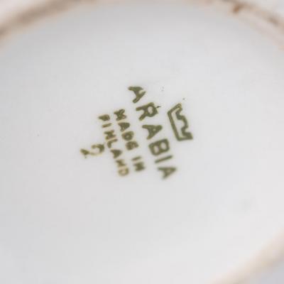 Pair of Minimalist Modernist Finnish Ceramic Table Lamps Arabia 1950s