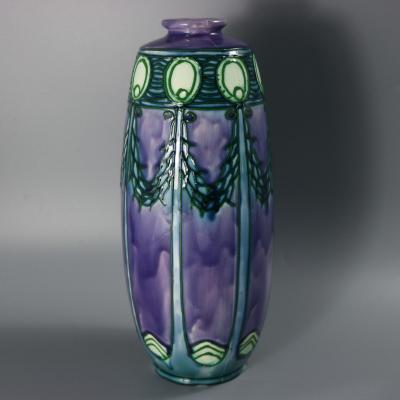 Pair of Minton Secessionist Purple No 1 Vases