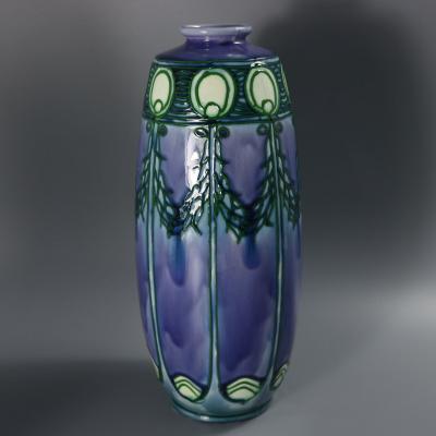 Pair of Minton Secessionist Purple No 1 Vases