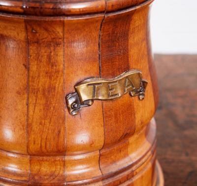Pair of Mixed Wood Tea and Coffee Vessels