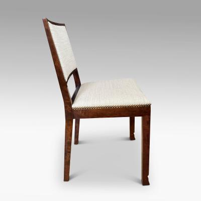 Pair of Modern Classicism Art Deco Chairs in Birch