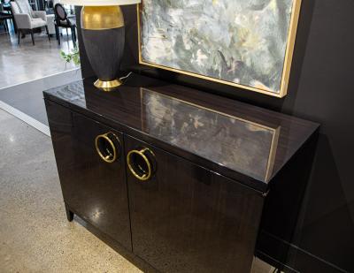Pair of Modern Commode Chests in High Gloss Lacquer Finish