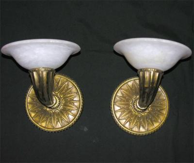 Pair of Modern Deco Style Wall Sconces