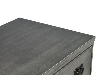Pair of Modern Grey Distressed Chests by Kittinger